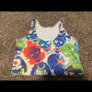 BlackMilk Suicide Squad reversible crop M